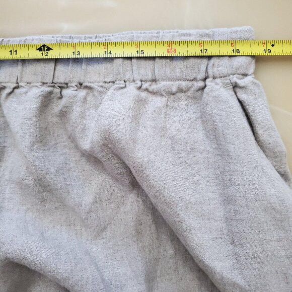 NWT Eileen Fisher Organic Linen Gathered Pull-On Skirt Size XL - Picture 12 of 15